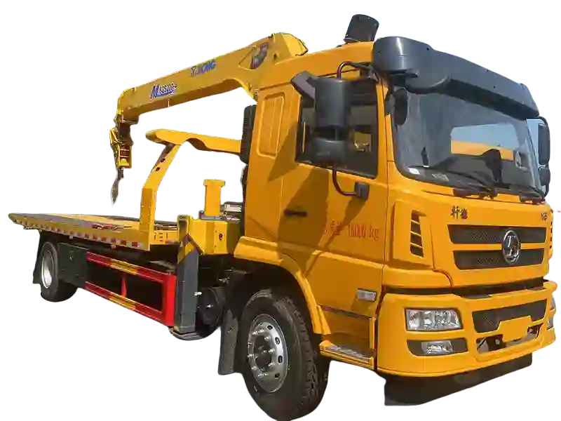 SHACMAN X6 4X2 8 tons  Wrecker With XCMG Crane